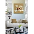 thumbnail image 3 of MuralMax Family Tree Lovebird Design - Modern Canvas Wall Decor Art - Memorable Wedding Anniversary For Friends & Special Occasions - Gifts For Living Room & Bedrooms - Color Gold - Size-12x12, 3 of 5