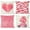 Pink, variant on Pink Valentines Day Pillow Covers 20X20 Set of 4 Polka Dot Love Heart Truck for Valentines Day Decor Outdoor Valentine Decorative Throw Pillows Cushion Case Decorations for Couch
