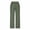 Army Green Linen Pants Women, variant on Pxxlle Womens Cotton Linen Pants Plus Size Side Split Wide Leg Pant with Pockets Lightweight Summer Vacation High Waisted Trousers Army Green L