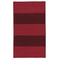 thumbnail image 1 of Colonial Mills Rug NW36R084X108S Newport Textured Stripe Rectangle Area Braided Rug  Red - 7 x 9 ft., 1 of 1