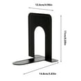 thumbnail image 3 of Clearance Under 5$ 2 Pairs of Black Bookends, Fdelink 2 Pairs Bookend Stopper Non Slip Bracket Book Book End &Craft&Stationery, 3 of 9