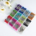thumbnail image 3 of 1200 Pieces Sewing Pins Multicolor Head Pins Straight For Dressmaker Jewelry Decoration Sewing Projects(1.57inch), 3 of 4