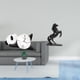 thumbnail image 2 of Reloj De Pared Con Forma De Panda, Práctico, Resistente, Moderno, Bonito, Para Decoración Del Hogar, Para Sala De Estar, Estatua De Caballo, Adornos, Figuras, Esculturas Para Paisaje,, 2 of 8