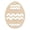 B, variant on Easter Decorations, Wooden Egg Ornaments to Paint Easter Decoration Cutouts Unfinished DIY Blank Unfinished Wood Discs Ornament for Home Crafts Hanging Spring Decoration