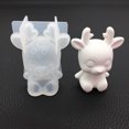 thumbnail image 2 of 3D Deerlet Shaped Silicone Mold Multifunctional DIY Epoxy Mold Delicate Silicone Mold Decor, 2 of 7