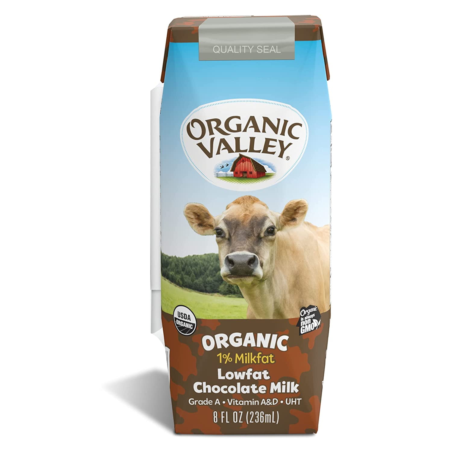 (Price/Case)Organic Valley 21343040 Aseptic Chocolate Milk 24-8 Fluid Ounce