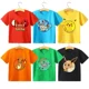 thumbnail image 2 of Colourful T-shirts Anime Cartoon Pikachu Gengar Printed Top Casual Clothes Winter Warm Bottom Shirt Kids Birthday Gifts, 2 of 5
