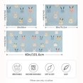 thumbnail image 2 of Yayeee Pillowcase King Size Set of 2 Satin Wrinkle Resistant Pillow Case, Blue Rabbits, 2 of 8