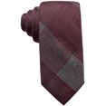 thumbnail image 1 of Ryan Seacrest Mens Addison Plaid Self-tied Necktie, Red, One Size, 1 of 1