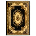 thumbnail image 3 of SAFAVIEH Lyndhurst Katherine Traditional Bordered Runner Rug, Black/Ivory, 2'3" x 8', 3 of 4