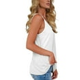 thumbnail image 5 of Patlollav Womens V-Neck Sleeveless T-Shirt Summer Solid Loose Blouse Tops, 5 of 6