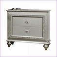 thumbnail image 2 of Kaitlyn Champagne Finish Wooden Nightstand with Drawers, 2 of 5