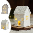 thumbnail image 1 of Fiudx Conjunto de Casas de Pueblo Navideñas, Figuras con Luz Led, Decoraciones En Miniatura de Resina, Accesorios de Escena Invernal, Farola, Cedro, Decoración Navideña, Temática Invernal, 4 Estilos, 1 of 7