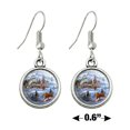 thumbnail image 4 of Mountain Fly Fishing Bear Stream Lake Fish Novelty Dangling Drop Charm Earrings, 4 of 5