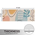thumbnail image 5 of Kitchen Rugs Sets Of 2,Orange Boho Abstract and Plant Pattern Anti Fatigue Kitchen Mat Rugs Non Slip Washable,Decorative Kitchen Floor Mats for Kitchen,Sink,Laundry,17"X47", 5 of 5
