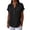 Black(Womens Tops), variant on Shirts for Women Casual V Neck Comfy Button Loose Fit Eyelet Fashion Short Sleeve Blouses
