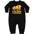 thumbnail image 2 of Inktastic 1st Birthday Construction Truck Cement Mixer Baby Fleece Romper, 2 of 4