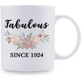 thumbnail image 2 of 1924 Birthday Gifts for Women - Fabulous Since 1924 Birthday Mug - 1924 Birthday Gifts for Mom Grandma Sister Aunt Friend - 11 Oz, 2 of 6