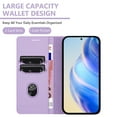 thumbnail image 2 of Compatible with Samsung Galaxy S25 Edge Wallet Case with RFID Blocking Credit Card Holder, PU Leather Folio Flip Kickstand Protective Shockproof Cover Women Men for Samsung Galaxy S25 Edge - Purple, 2 of 11