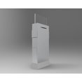 thumbnail image 5 of FixtureDisplays® Silver Gray Metal Ballot Box w/ Side Pockets, Lockable, 17 x 8.7 Header, Floorstanding - Matte Grey Unique Lock/Keys 119577 Free Shipping!, 5 of 5