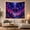 Alien Palace, variant on Striped Celestial Orb Over a Mirrored Cosmic Lake, Dreamy Psychedelic for Space Lovers, Galaxy Wall Art, Housewarming Gift, Tapestry Wall Hanging for Bedroom and Gaming Room
