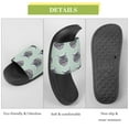 thumbnail image 7 of GZHJMY Stylish Slides for Women Men, Grey Cat Faces White Contour Soft Flexible Slip-on Sandals Slippers, 7 of 7