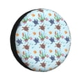 thumbnail image 1 of Fotbe Turtle Funda de Llanta de Repuesto con Estampado, Engrosada, Ajuste Universal para Jeep, Remolque, RV, SUV, Camión-16 inch, 1 of 6