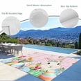 thumbnail image 3 of Easter Bunny Outdoor Rug for Patio/Deck/Porch, Non-Slip Large Area Rug 4 x 6 Ft, Spring Watercolor Eggs Flower Wood Grain Pink Indoor Outdoor Rugs Washable Area Rugs, Camping Rug Carpet Runner, 3 of 8