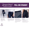 thumbnail image 2 of Jeans Gloria Vanderbilt Shape Effect de tiro alto rectos negros, 2 of 2