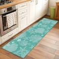 thumbnail image 2 of Teal Coastal 2'x6' Runner Rugs for Hallway Kitchen Bedside Non Slip Washable, Starfish Coral Summer Beach Ocean Entryway Rug Runners with Rubber Backing, Long Carpet Runner for Laundry Room, 2 of 8