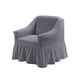 thumbnail image 2 of pstuiky Funda elástica de seersucker para sillón orejero fundas para sillón orejero con faldón fundas para sillas de salón fundas lavables fáciles de usar, 2 of 6