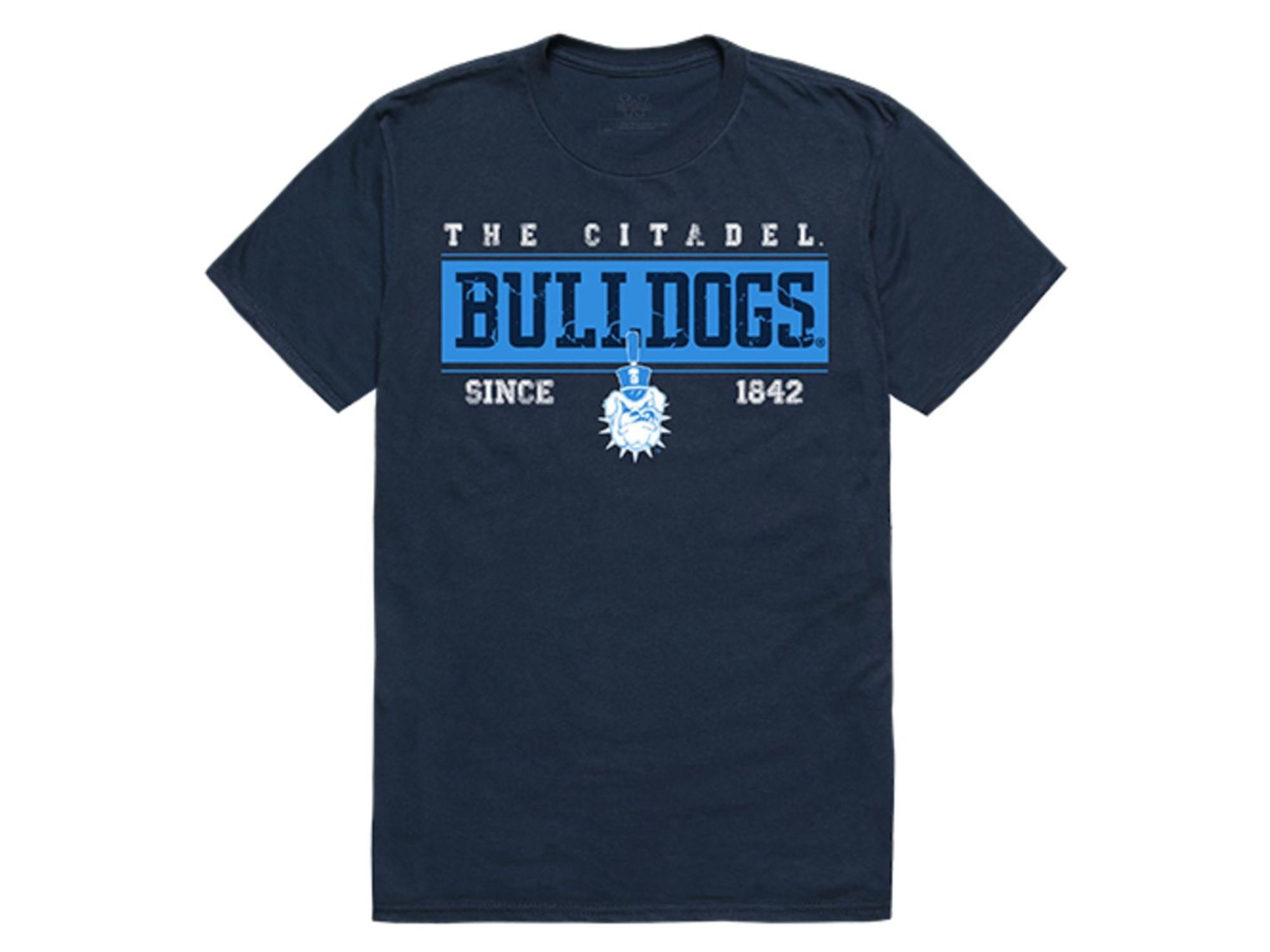 W Republic The Citadel Bulldogs Arch Crewneck Pullover Sweatshirt Sweater Navy