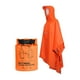 thumbnail image 1 of Chubasquero ligero con capucha para adultos 3 en 1 con cordón ajustable Naranja, 1 of 8