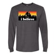 thumbnail image 2 of Wild Bobby I Believe Funny Retro Bigfoot Sasquatch Conspiracy Outdoor Hiking - Pop Culture Men Long Sleeve Shirt, 2 of 6