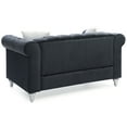 thumbnail image 6 of Glory Furniture Raisa Velvet Loveseat in Black, 6 of 6