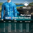 thumbnail image 6 of Aqua Design Rash Guard Men: UPF 50+ Long Sleeve Rashguard Swim Shirts for Men: Black Water Size 5X-Large, 6 of 6
