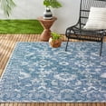 thumbnail image 2 of Nicole Miller New York Patio Country Ayala Botanical Floral Indoor/Outdoor Area Rug, Aqua/Ivory , 5'2"x7'2", 2 of 8