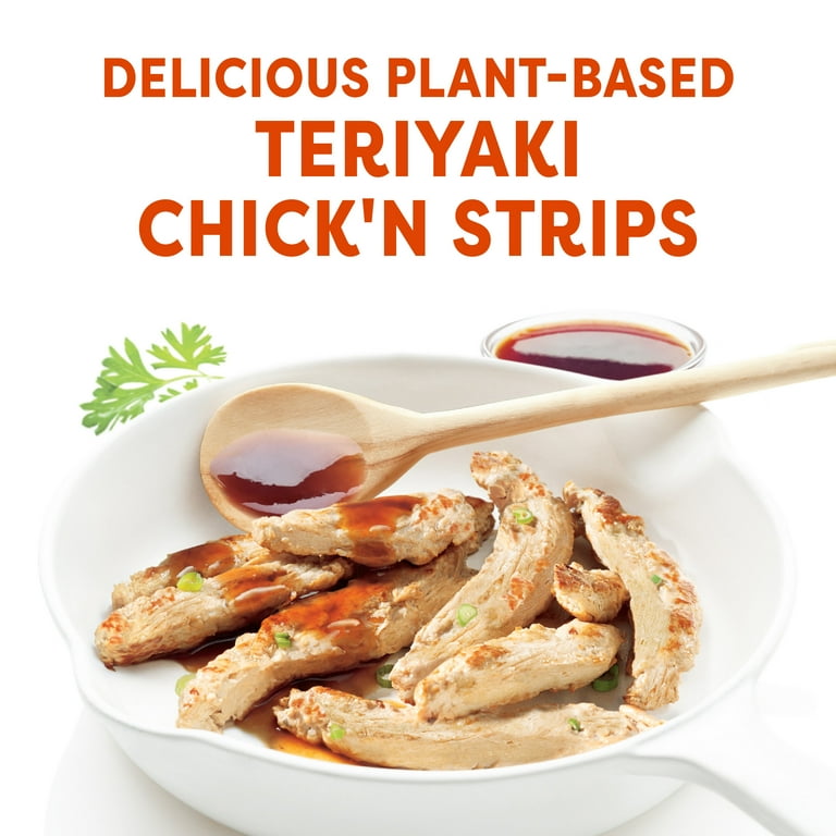 Gardein Plant-Based Teriyaki Chick'n Strips, Vegan, Frozen Meat