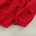 thumbnail image 4 of Cardigans à Manches Longues pour Bébé Fille, Veste à Boutons avec Pompons, 4 of 6