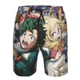 thumbnail image 4 of Anime Mha My Hero Academia Men's Beach Shorts Swim Trunks Casual Quick Dry Board Shorts Swimwear with Mesh Lined and Pockets, 4 of 8