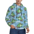 thumbnail image 2 of Goofa Crocodile Riding Skateboard for Men's Hooded Sweatshirt - Lightweight Pullover Hoodie with Kangaroo Pocket, Perfect for Everyday Wear-X-Large, 2 of 7