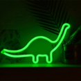 thumbnail image 1 of Letrero de luz de neón, lámpara de decoración de dinosaurio, luces de noche LED de mesa operadas por batería o USB para dormitorio de niñas, sala de estar, Navidad, 1 of 5