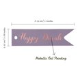 thumbnail image 5 of Inkdotpot Pack Of 50 Real Rose Gold Foil Paper Tags Happy Diwali Favor Hang Tags, 5 of 6