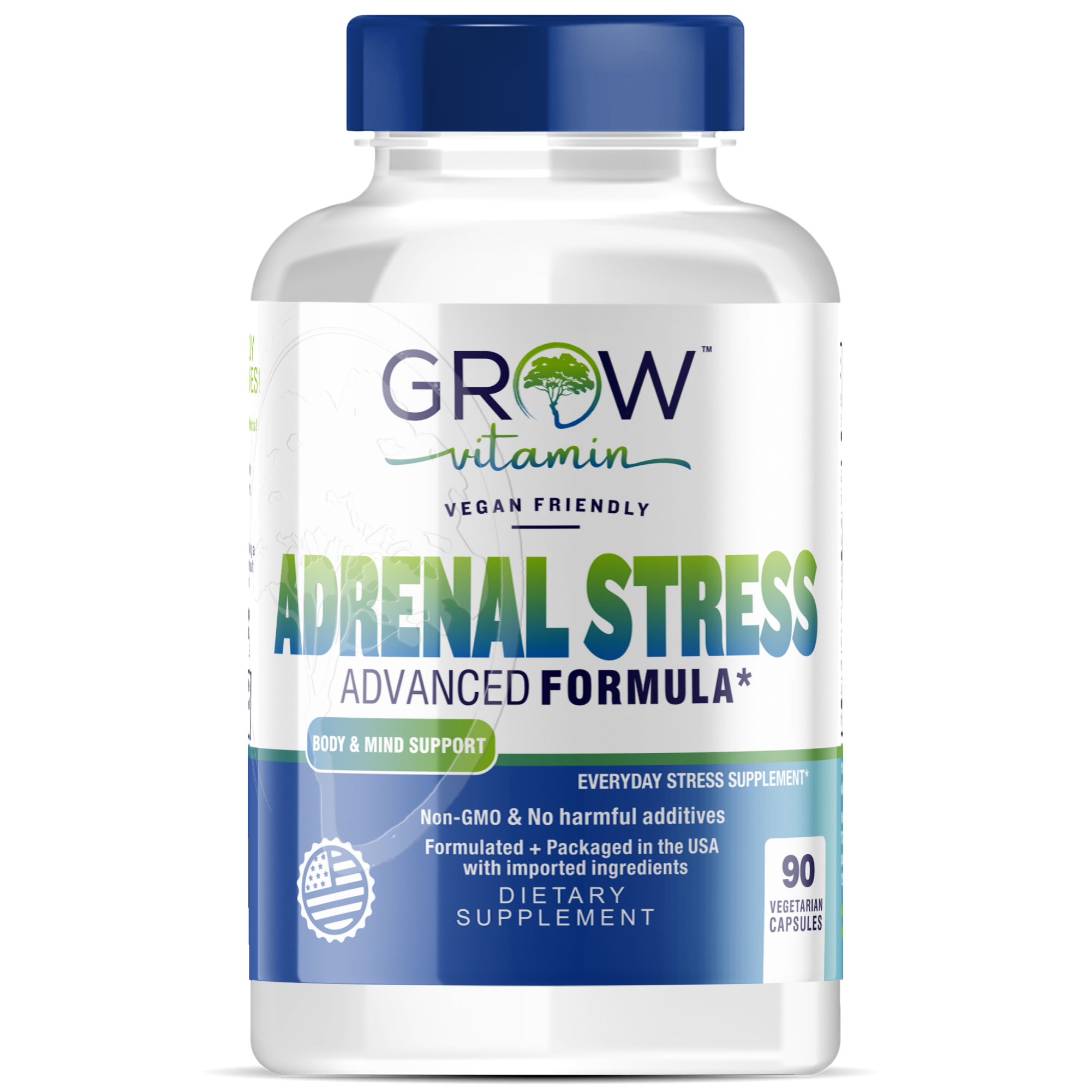 Grow Vitamin Premium Ashwagandha - Stress & Mood Support with Artichoke - Energy Booster, 90 Capsules - image 3 of 6