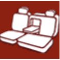 thumbnail image 1 of Fia TR42-24 BLACK Seat Cover TR40 Series 60 Driver/ 40 Passenger Split Bench With Adjustable Headrests; Saddle Blanket; Black; For One Row, 1 of 2