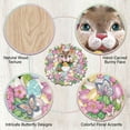 thumbnail image 4 of 15.7in Easter Decorations Wooden Bunny Door Sign for Front Door Spring Easter Decor, Round Easter Decorations for Home Wall Porch Entryway, 4 of 8