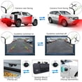 thumbnail image 4 of Cámara frontal/de respaldo, excelente visión nocturna HD y lente de metal súper gran angular, estilo OEM, cámara de respaldo lateral/trasera para autos, SUV, camionetas, vehículos, 4 of 6