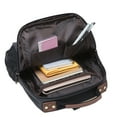 thumbnail image 3 of KAUKKO Canvas Messenger Bag Cross Body Shoulder Sling Backpack Travel Senderismo Chest Bag KAUKKO FD252-3--Black, 3 of 5