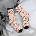 thumbnail image 5 of Rateoe Autumn Brown Butterfly for Women Casual Calf Socks - Cute Crew Socks - Thin Soft Above Ankle Socks Size 5-11, 5 of 6