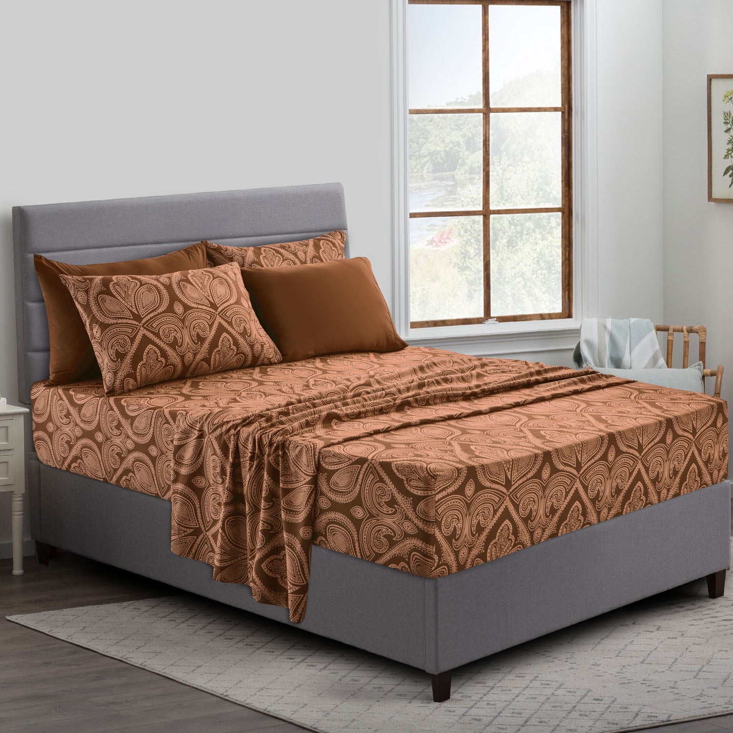 Details about   Extra Deep Wall Comfy Bedding Item 1200 Thread Count Choose Item Orange Solid 